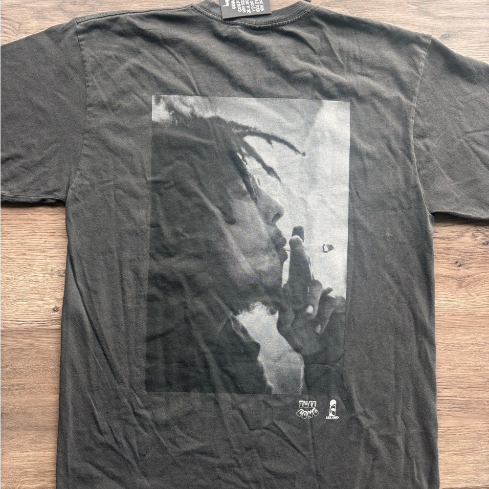 NWT Stussy x Bob Marley Spliff Pigment Dyed Black